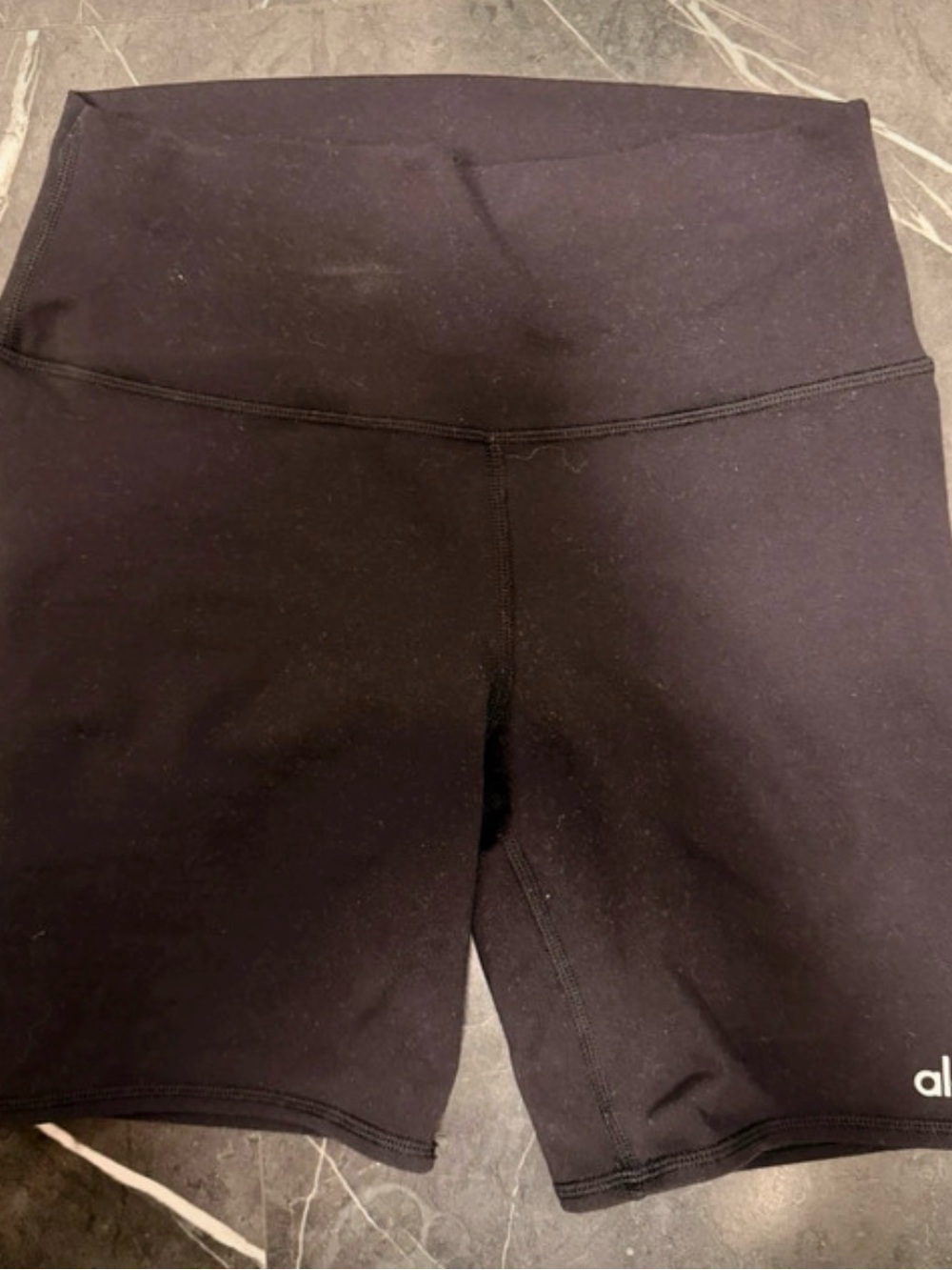 ALO Yoga Black High-Rise Bike Shorts
